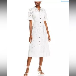Derek Lam 10 Crosby Lincoln Short Sleeve Eyelet Dress